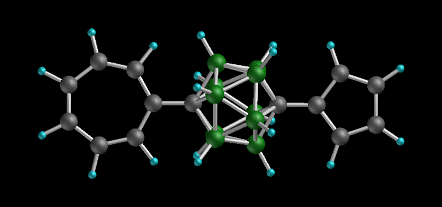 Ball and stick molecular structure